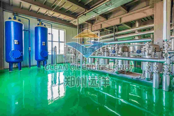 Ελέγχος PLC Εξοπλισμός διύλισης ελαίων διατροφής 200 - 500TPD Δυνατότητα Πιστοποίηση ISO9001